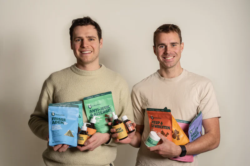 Bobiotics oprichters met producten